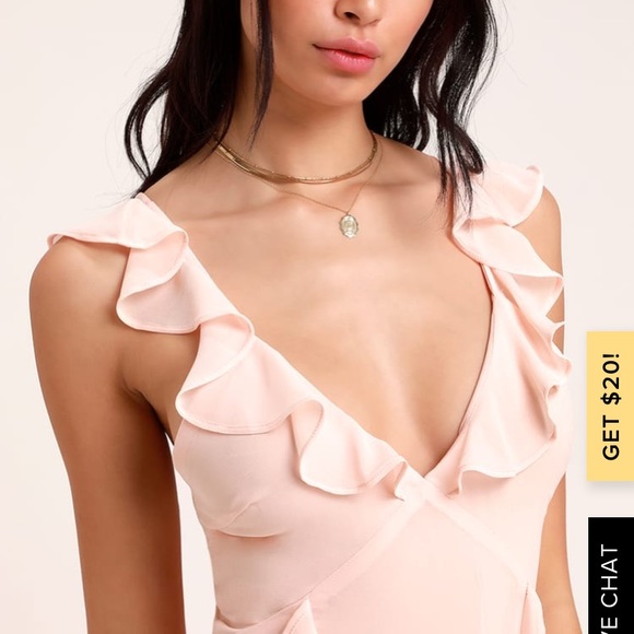 Lulus blush pink maxi dress - Picture 4 of 10